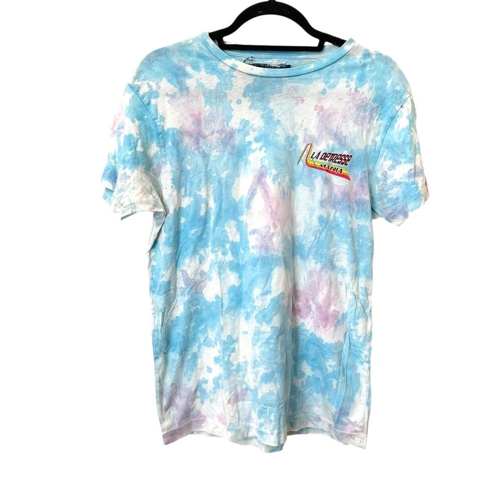 LA DETRESSE Mania Tie Dye Graphic Tee Blue‎ Small